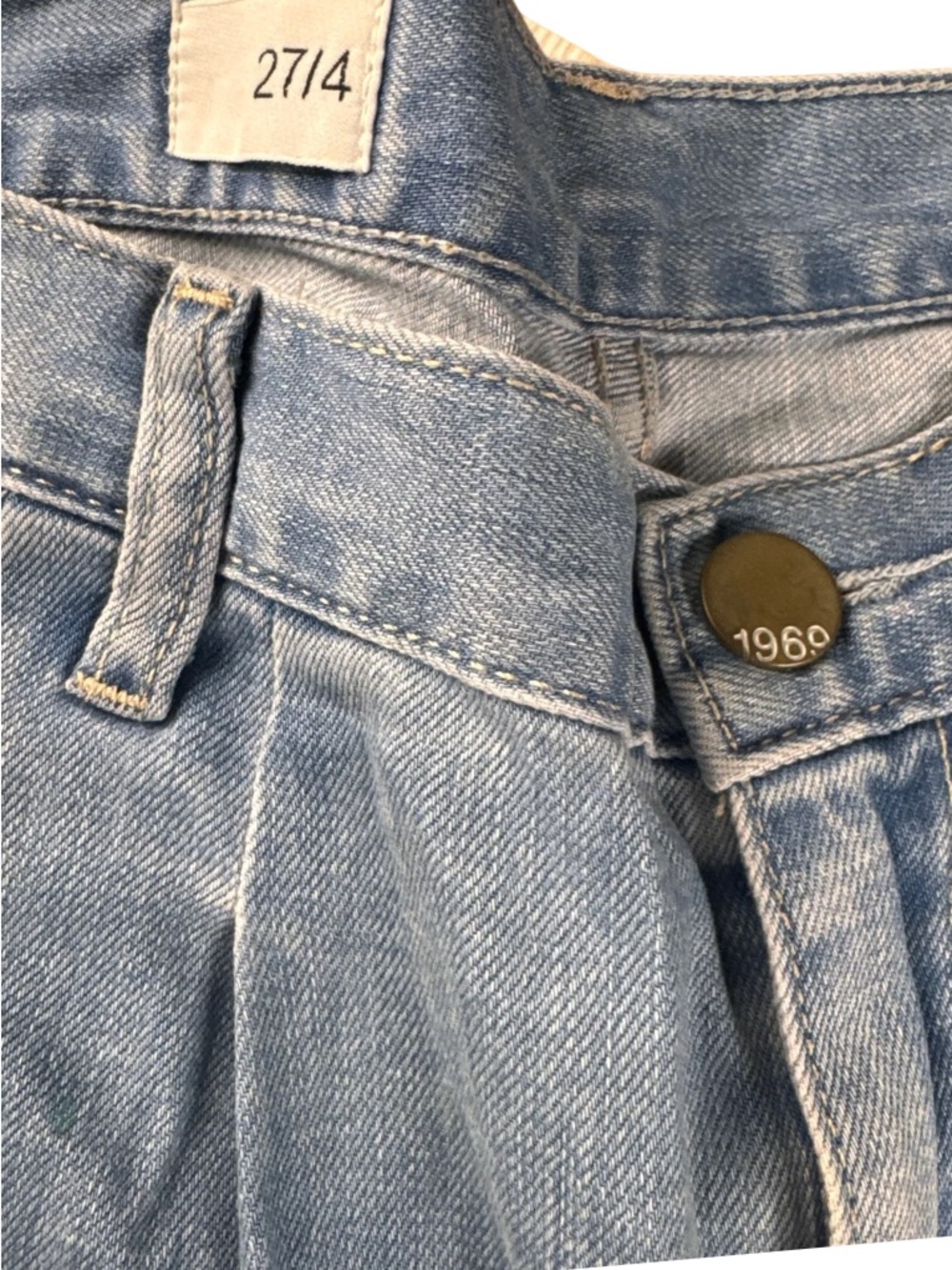 Gap Jeans Light Blue Denim Roll-Cuff Women's Shorts Size 27/4 - Picture 9 of 9